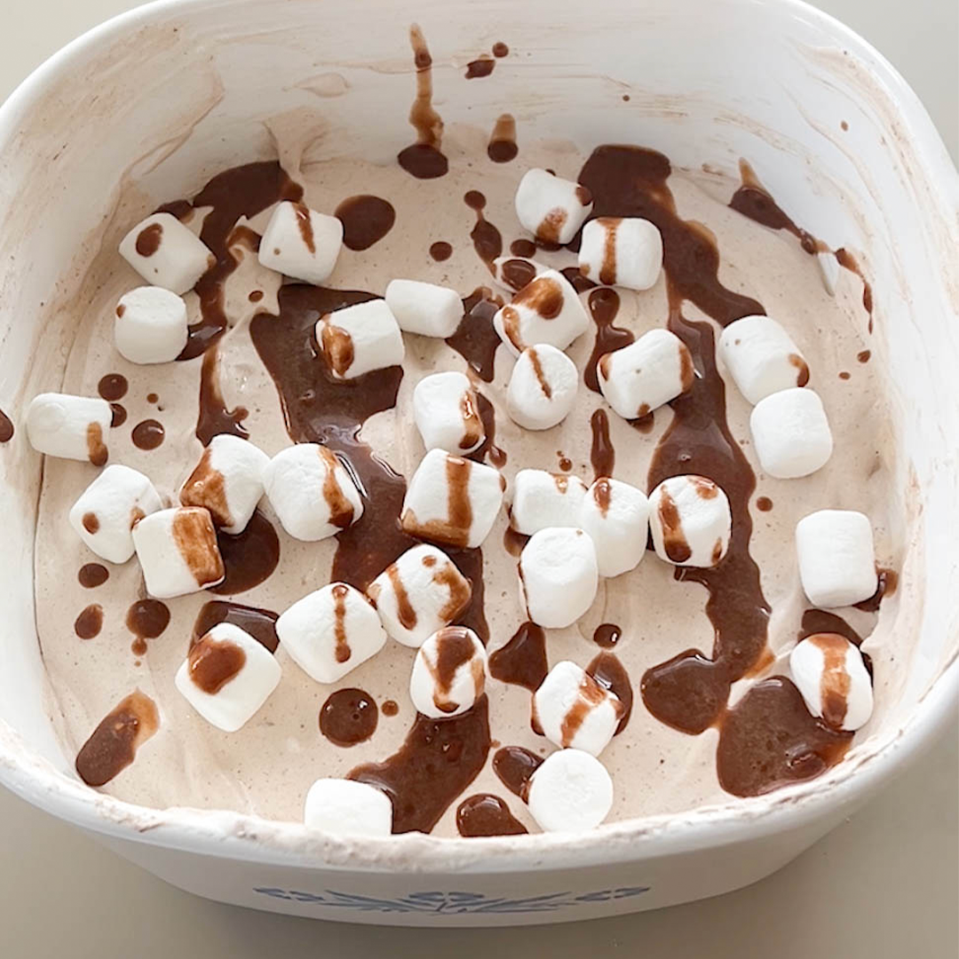 Hot Cocoa Dip with Fudgy Brownie FPB