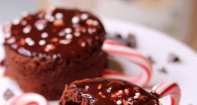 Microwave Peppermint Brownies