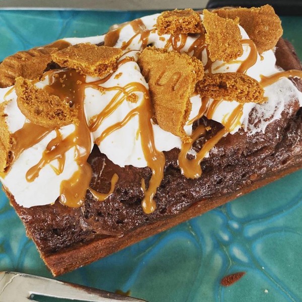 Chocolate Caramel Protein Brownie