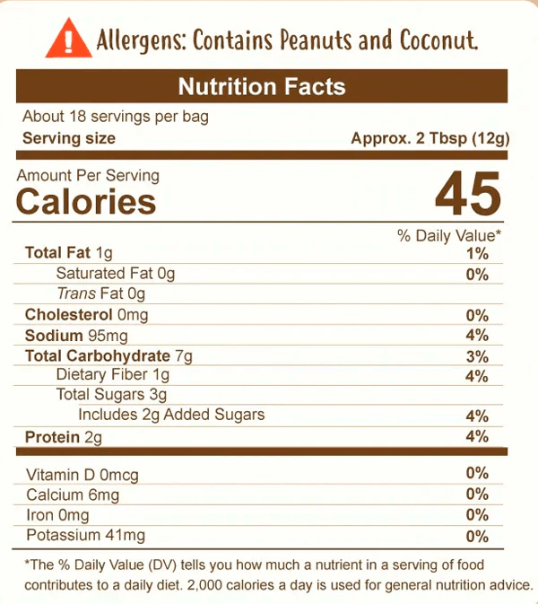 Choco Nut Donut Flavored PB Powder